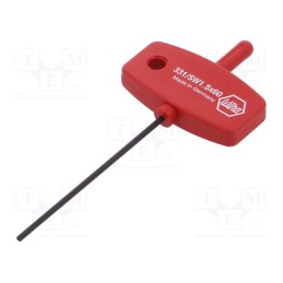 1 pcs x WIHA - 894 - Wrench, hex key, HEX 1,5mm, Overall len: 95mm, Kind of handle: T