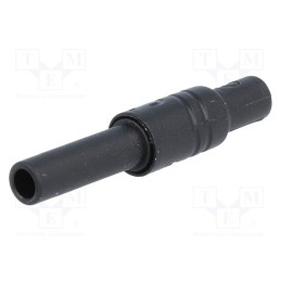 1 pcs x HIRSCHMANN T&M - KUN S SW - Socket, 4mm banana, 24A, 1kVDC, black, nickel plated, -15÷75°C