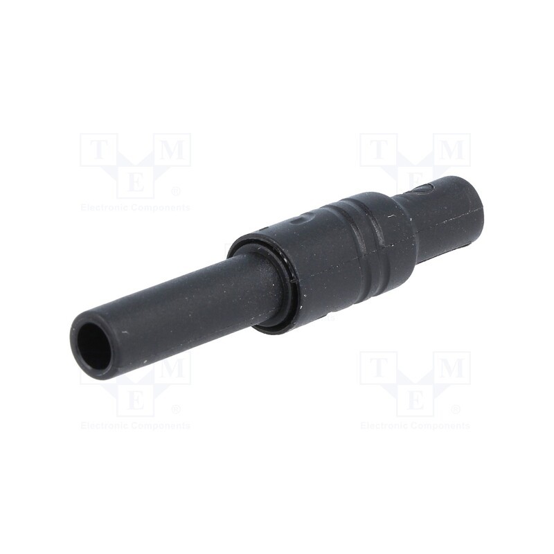 1 pcs x HIRSCHMANN T&M - KUN S SW - Socket, 4mm banana, 24A, 1kVDC, black, nickel plated, -15÷75°C