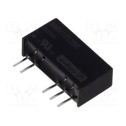 1 pcs x Murata Power Solutions - NMV1212SC - Converter: DC/DC, 1W, Uin: 10.8÷13.2V, Uout: 12VDC, Uout2: -12VDC