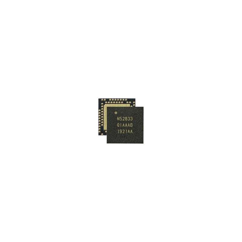1 pcs : nRF52833-QDAA-R7 - RF System on a Chip - SoC nRF52833-QDAA QFN 40L 5x5