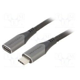 1 pcs x VENTION - TABHD - Cable, USB 3.1, USB C socket,USB C plug, 0.5m, black, 5Gbps, PVC