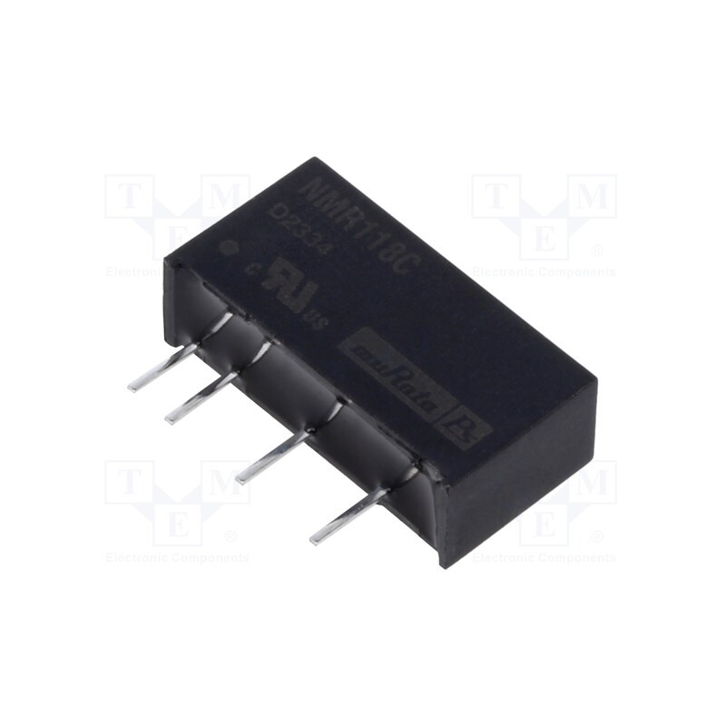 1 pcs x Murata Power Solutions - NMR118C - Converter: DC/DC, 1W, Uin: 21.6÷26.4V, Uout: 5VDC, Iout: 200mA, SIP