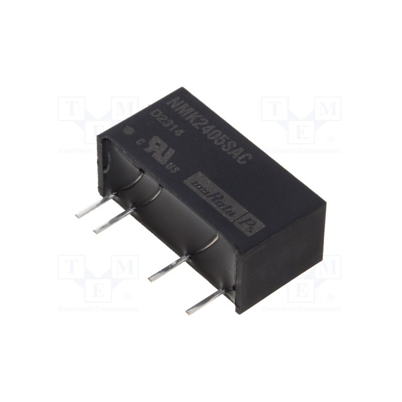 1 pcs x Murata Power Solutions - NMK2405SAC - Converter: DC/DC, 2W, Uin: 21.6÷26.4V, Uout: 5VDC, Iout: 400mA, SIP