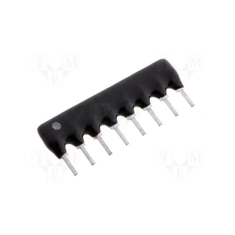 5 pcs x ROYAL OHM - RNLB08G0472B0E - Resistor network: Y, THT, 4.7kΩ, ±2%, 0.2W, No.of resistors: 4, 100V