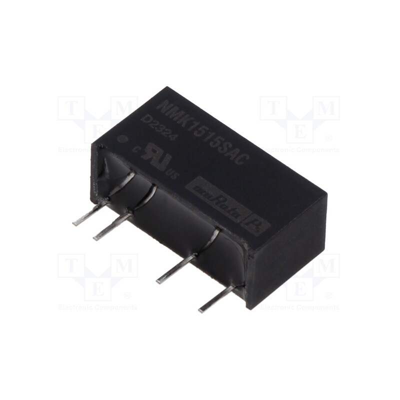 1 pcs x Murata Power Solutions - NMK1515SAC - Converter: DC/DC, 2W, Uin: 13.5÷16.5V, Uout: 15VDC, Iout: 133mA, SIP