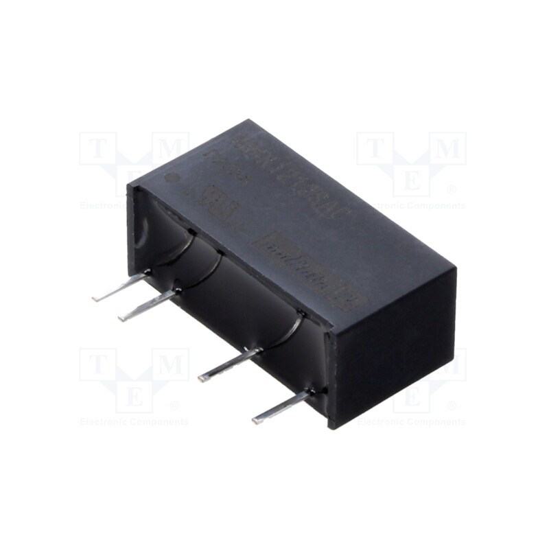 1 pcs x Murata Power Solutions - NMK1212SAC - Converter: DC/DC, 2W, Uin: 10.8÷13.2V, Uout: 12VDC, Iout: 167mA, SIP