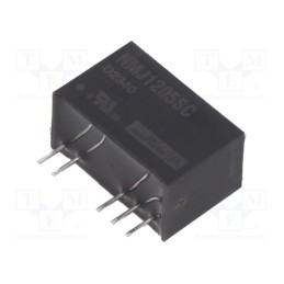 1 pcs x Murata Power Solutions - NMJ1205SC - Converter: DC/DC, 1W, Uin: 10.8÷13.2V, Uout: 5VDC, Uout2: -5VDC, SIP