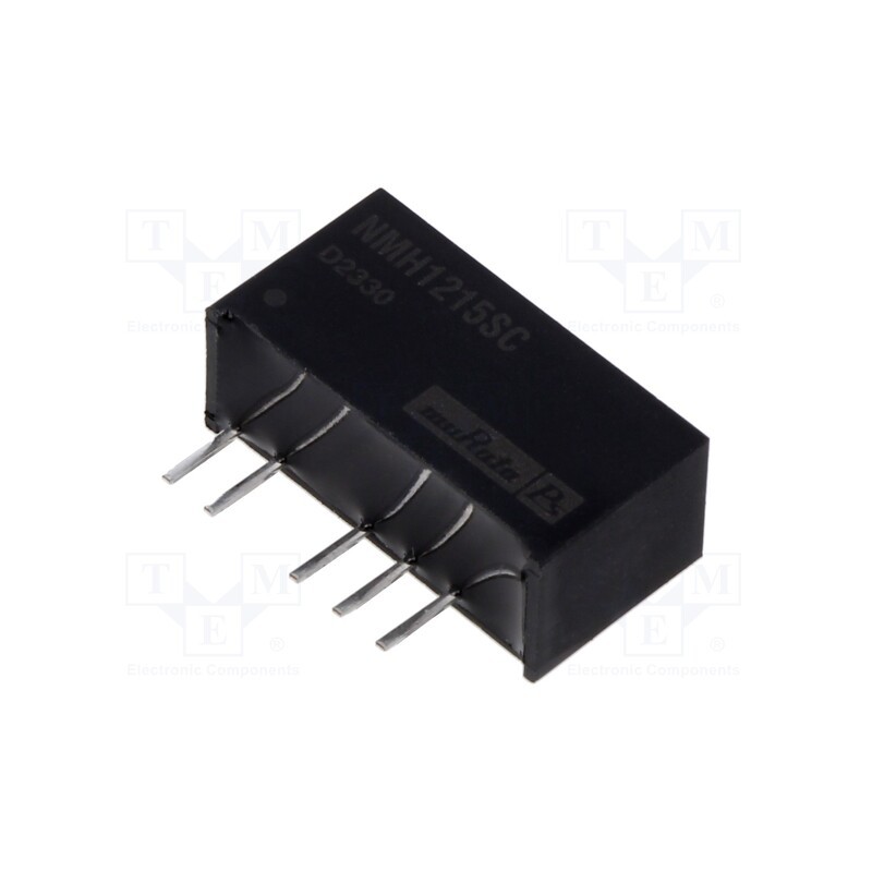 1 pcs x Murata Power Solutions - NMH1215SC - Converter: DC/DC, 2W, Uin: 10.8÷13.2V, Uout: 15VDC, Uout2: -15VDC