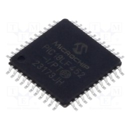 1 pcs x MICROCHIP TECHNOLOGY - PIC18LF452-I/PT - IC: PIC microcontroller, 40MHz, 2.5÷5.5VDC, SMD, TQFP44, PIC18