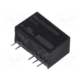 1 pcs x Murata Power Solutions - MGJ2D242003BSC - Converter: DC/DC, 2W, Uin: 24V, Uout: 20VDC, Uout2: -3.5VDC, SIP, THT