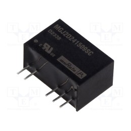 1 pcs x Murata Power Solutions - MGJ2D241509SC - Converter: DC/DC, 2W, Uin: 21.6÷26.4V, Uout: 15VDC, Uout2: -8.7VDC