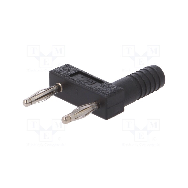 1 pcs x STu00c4UBLI - 63.9845-21 - Stackable safety shunt, 2mm banana, 10A, black, nickel plated