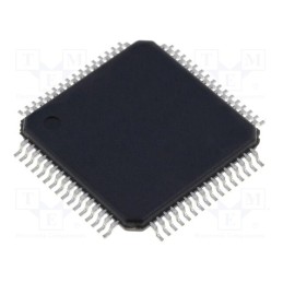 1 pcs x MICROCHIP TECHNOLOGY - AT89C51CC03UA-RDTUM - IC: microcontroller 8051, Flash: 64kx8bit, 3÷5.5VDC, VQFP64, AT89