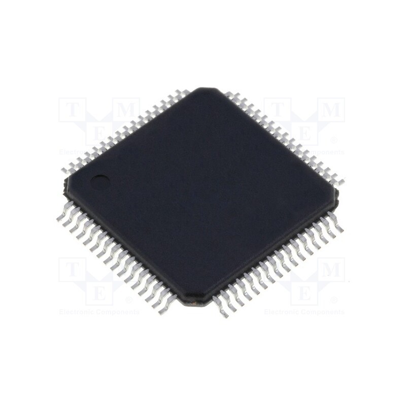 1 pcs x MICROCHIP TECHNOLOGY - AT89C51CC03UA-RDTUM - IC: microcontroller 8051, Flash: 64kx8bit, 3÷5.5VDC, VQFP64, AT89