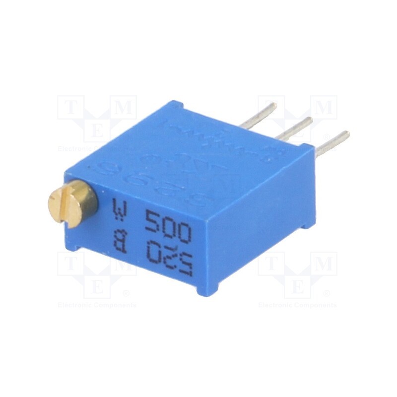 5 pcs x SR PASSIVES - T910W-50R - Potentiometer: mounting, multiturn, 50Ω, 500mW, THT, ±10%, linear