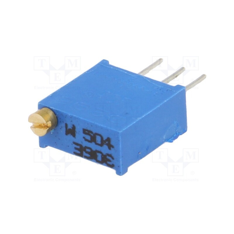 5 pcs x SR PASSIVES - T910W-500K - Potentiometer: mounting, multiturn, 500kΩ, 3296W