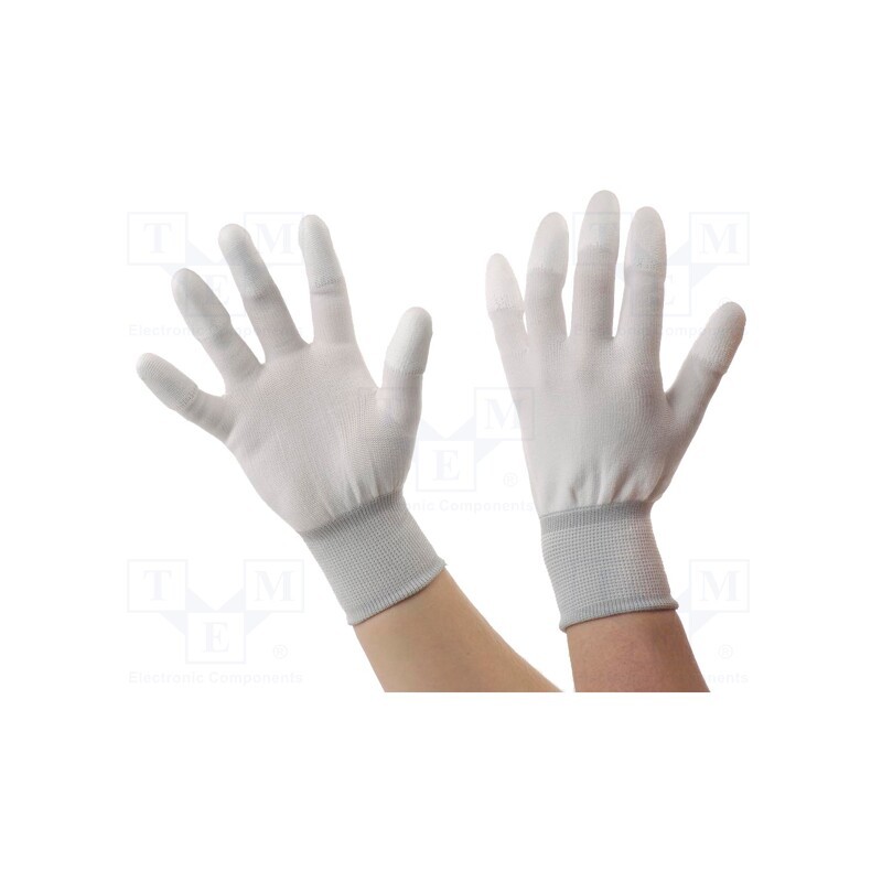 1 set x ANTISTAT - 109-1011 - Protective gloves, ESD, L, Features: conductive, beige