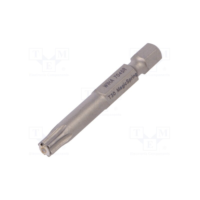 1 pcs x WIHA - 34456 - Screwdriver bit, Torx®, TX30, Overall len: 50mm, MagicSpring®
