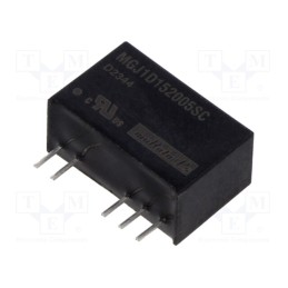 1 pcs x Murata Power Solutions - MGJ1D152005SC - Converter: DC/DC, 1W, Uin: 15V, Uout: 20VDC, Uout2: -5VDC, Iout: 40mA