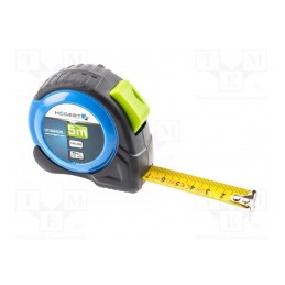1 pcs x Hu00d6GERT TECHNIK - HT4M406 - Measuring tape, L: 5m, Width: 19mm, Class: II, double-sided