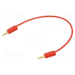 1 pcs x STu00c4UBLI - 28.0039-01522 - Test lead, 60VDC, 30VAC, 10A, banana plug 2mm,both sides, red