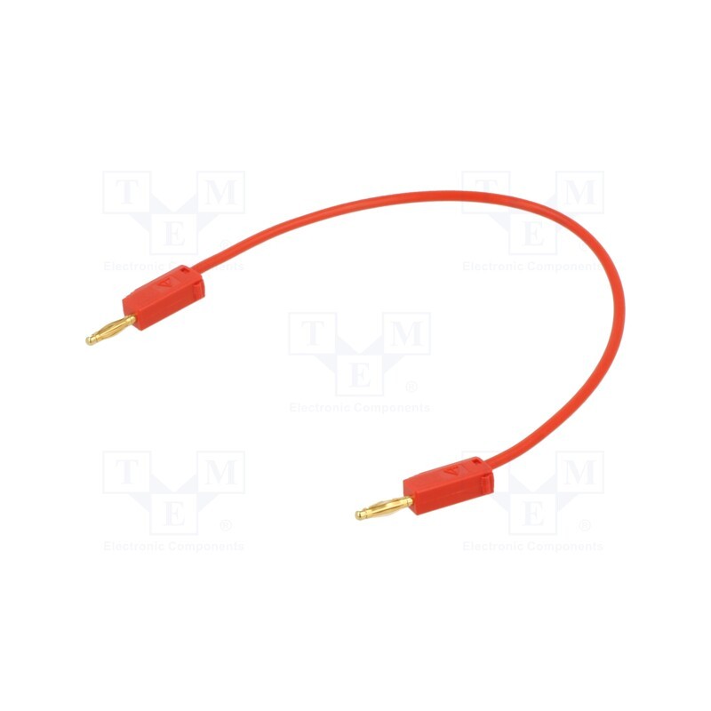 1 pcs x STu00c4UBLI - 28.0039-01522 - Test lead, 60VDC, 30VAC, 10A, banana plug 2mm,both sides, red
