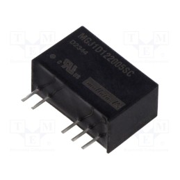 1 pcs x Murata Power Solutions - MGJ1D122005SC - Converter: DC/DC, 1W, Uin: 12V, Uout: 20VDC, Uout2: -5VDC, Iout: 40mA