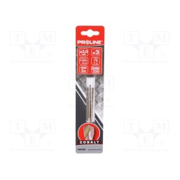 1 set x PROLINE - 78030K - Drill bit, for metal, Ø: 3mm, high speed steel cobalt HSS-Co