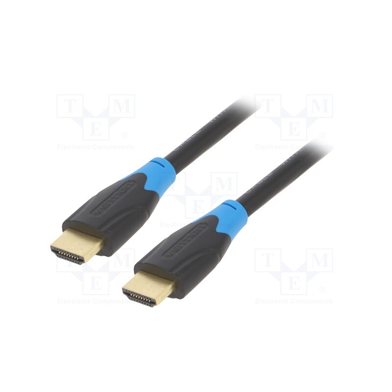 1 pcs x VENTION - AACBI - Cable, HDMI 2.0, HDMI plug,both sides, PVC, 3m, black, 28AWG,30AWG
