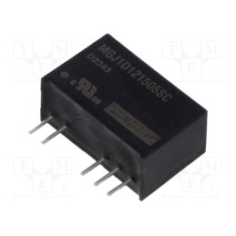 1 pcs x Murata Power Solutions - MGJ1D121505SC - Converter: DC/DC, 1W, Uin: 12V, Uout: 15VDC, Uout2: -5VDC, Iout: 50mA