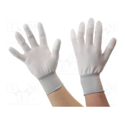1 set x ANTISTAT - 109-1012 - Protective gloves, ESD, XL, Features: conductive, beige