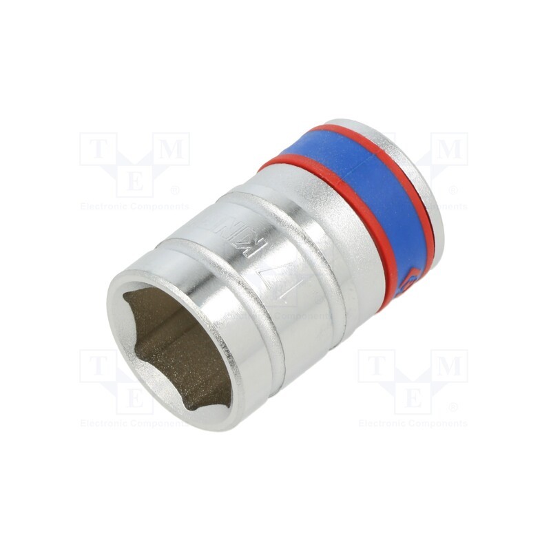 1 pcs x KING TONY - 433517MR - Socket, 6-angles,socket spanner, HEX 17mm, 1/2', 38mm, short