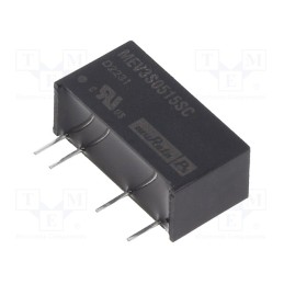 1 pcs x Murata Power Solutions - MEV3S0515SC - Converter: DC/DC, 3W, Uin: 4.5÷5.5V, Uout: 15VDC, Iout: 200mA, SIP