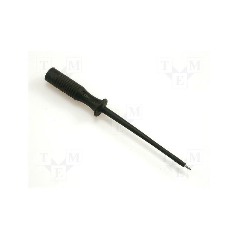 1 pcs x HIRSCHMANN T&M - MPS 1 SW - Probe tip, 60V, black, Tip diameter: 1mm, Socket size: 2mm