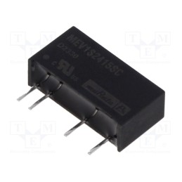 1 pcs x Murata Power Solutions - MEV1S2415SC - Converter: DC/DC, 1W, Uin: 21.6÷26.4V, Uout: 15VDC, Iout: 67mA, SIP