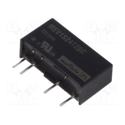1 pcs x Murata Power Solutions - MEV1S2412SC - Converter: DC/DC, 1W, Uin: 21.6÷26.4V, Uout: 12VDC, Iout: 84mA, SIP