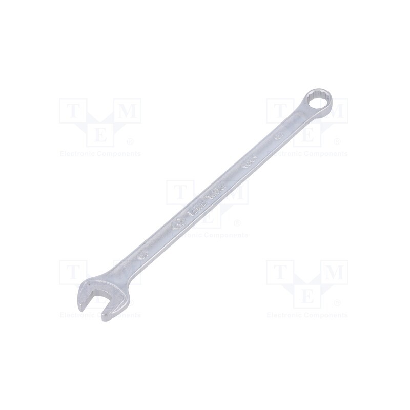 1 pcs x KING TONY - 1061-08 - Wrench, combination spanner, 8mm, Chrom-vanadium steel, long