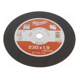1 pcs x Milwaukee - 4932451480 - Cutting wheel, Ø: 230mm, Øhole: 22.2mm, Disc thick: 1.9mm