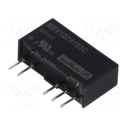 1 pcs x Murata Power Solutions - MEV1D2415SC - Converter: DC/DC, 1W, Uin: 21.6÷26.4V, Uout: 15VDC, Uout2: -15VDC