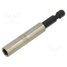 1 pcs x KING TONY - 750-75 - Holders for screwdriver bits, Socket: 1/4', Overall len: 75mm