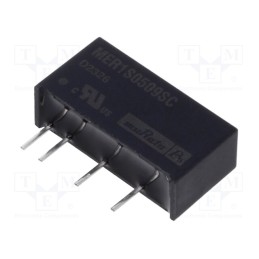 1 pcs x Murata Power Solutions - MER1S0509SC - Converter: DC/DC, 1W, Uin: 4.5÷5.5V, Uout: 9VDC, Iout: 111mA, SIP