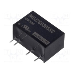 1 pcs x Murata Power Solutions - MEJ2S0305SC - Converter: DC/DC, 2W, Uin: 2.97÷3.63V, Uout: 5VDC, Iout: 400mA, SIP
