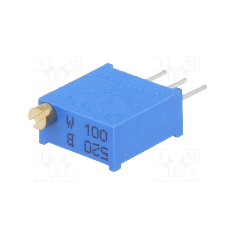 5 pcs x SR PASSIVES - T910W-10R - Potentiometer: mounting, multiturn, 10Ω, 500mW, THT, ±10%, linear