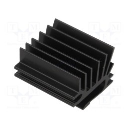 1 pcs x FISCHER ELEKTRONIK - SK 525 30 - Heatsink: extruded, grilled, TO220, black, L: 30mm, W: 19.4mm, H: 28mm