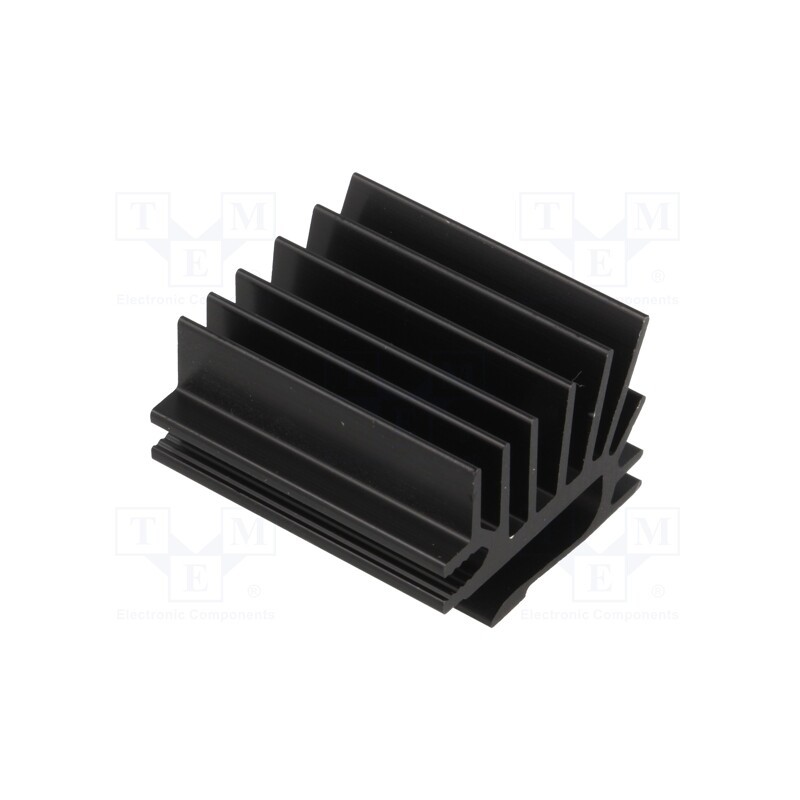 1 pcs x FISCHER ELEKTRONIK - SK 525 30 - Heatsink: extruded, grilled, TO220, black, L: 30mm, W: 19.4mm, H: 28mm