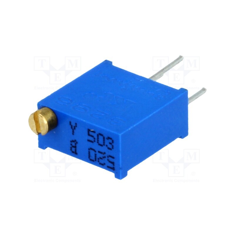 5 pcs x SR PASSIVES - T910Y-50K - Potentiometer: mounting, multiturn, 50kΩ, 500mW, THT, ±10%, linear