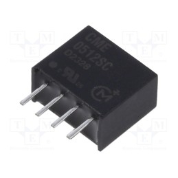 1 pcs x Murata Power Solutions - CME0512SC - Converter: DC/DC, 0.75W, Uin: 4.5÷5.5V, Uout: 12VDC, Iout: 63mA, SIP