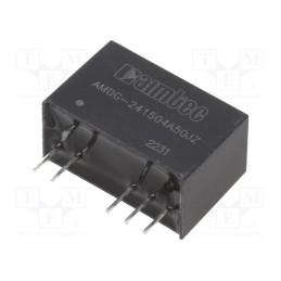 1 pcs x AIMTEC - AMDG-241504A50JZ - Converter: DC/DC, 2.28W, Uin: 21.6÷26.4V, Uout: 15VDC, Uout2: -4VDC