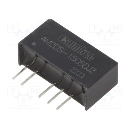 1 pcs x AIMTEC - AM2DS-1505DJZ - Converter: DC/DC, 2W, Uin: 13.5÷16.5V, Uout: 5VDC, Uout2: -5VDC, SIP7
